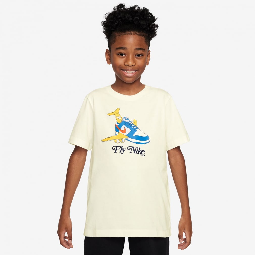 YTH NSW フライ ダンク S/S Tシャツ(アイボリー-130cm)