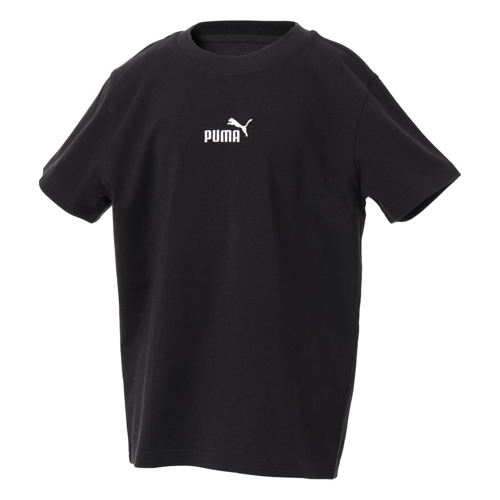 ESS スモール NO.1 ロゴ センタード Tシャツ(ブラック-120cm)