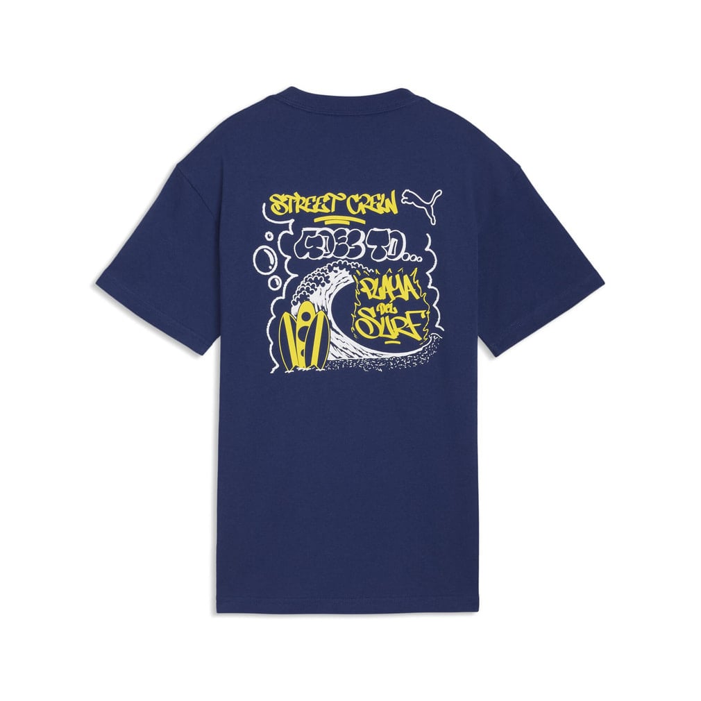 MID90S リラックスド バック グラフィック Tシャツ B(ネイビー-130cm)