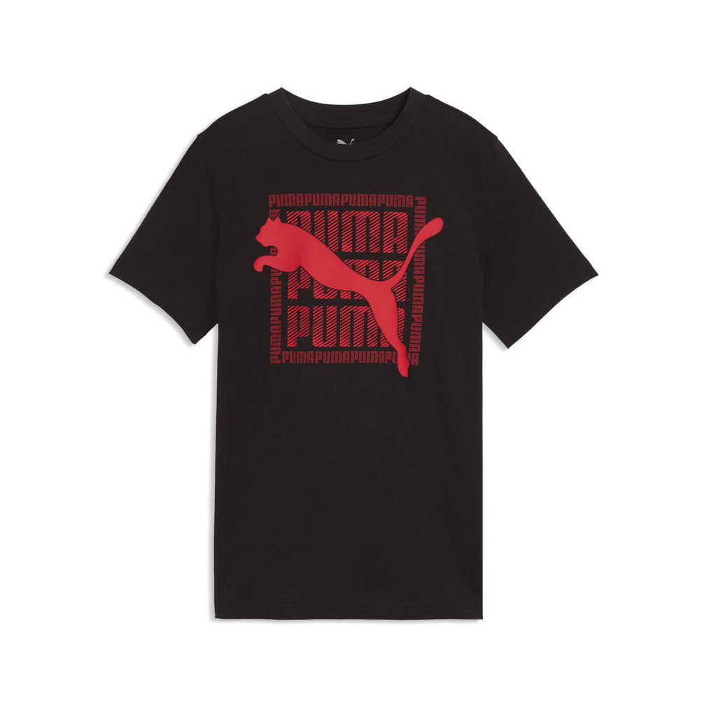 プーマ ジュニア キッズ 子供 半袖 シャツ GRAPHIC キャット Tシャツ B