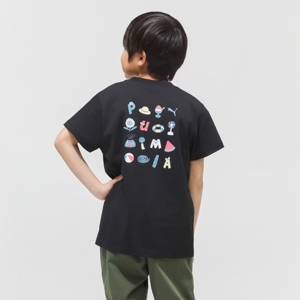 EMOTIONAL SUMMER TEE(ブラック-120cm)