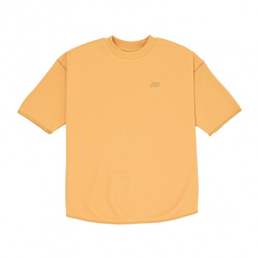 ワッフルショートスリーブTシャツ 5分丈(ダルオレンジ-130cm)