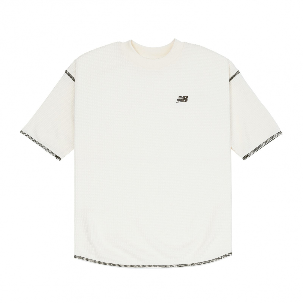 ワッフルショートスリーブTシャツ 5分丈