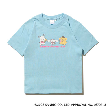 サンリオキャラクターズ バックグラフィックTシャツ 図鑑風