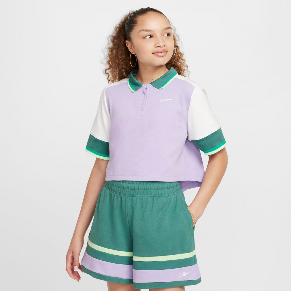 ナイキ NIKE ナイキ YTH ガールズ NSW ノベルティ CAPS S/S クロップ トップ キッズ 子供服 女の子 YTH ガールズ NSW ノベルティ CAPS S/S クロップ トップ｜Alpen