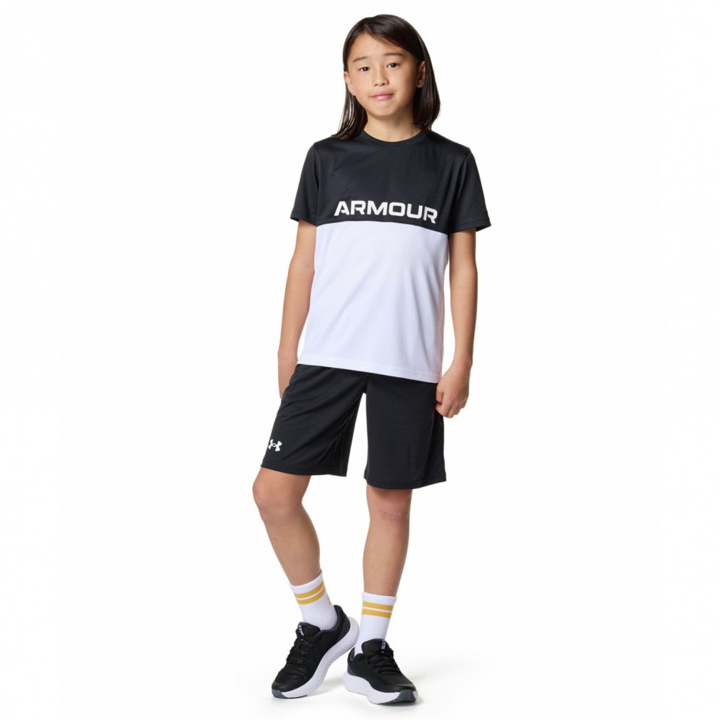 アンダーアーマー ジュニア キッズ 子供 Tシャツ ハーフパンツ セット UAテック カラーブロック Tシャツ&ショーツセット 6001343 スポーツウェア UNDER ARMOUR