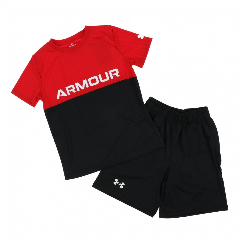 アンダーアーマー ジュニア キッズ 子供 Tシャツ ハーフパンツ セット UAテック カラーブロック Tシャツ&ショーツセット 6001343 スポーツウェア UNDER ARMOUR