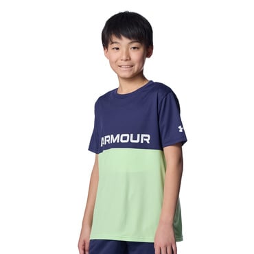 UAテック カラーブロック Tシャツ＆ショーツセット