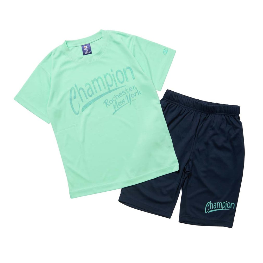 Tシャツハーフパンツセット T-SHIRT AND SHORTS(ペールブルー-120cm)