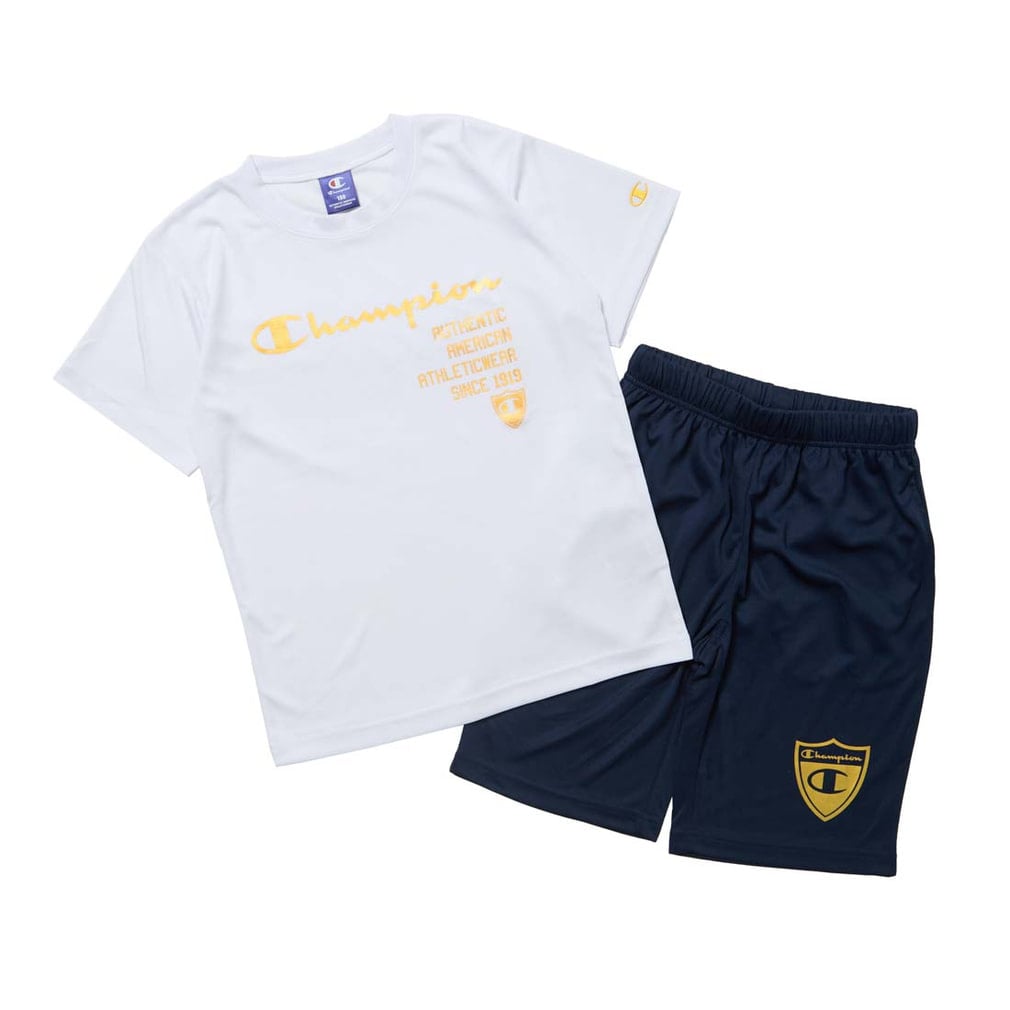 Tシャツハーフパンツセット T-SHIRT AND SHORTS(ホワイト-120cm)