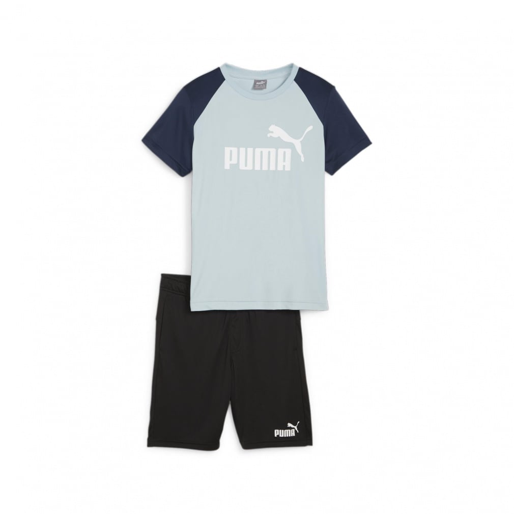 ポリ Tシャツ アンド ショーツセット(ペールブルー-120cm)