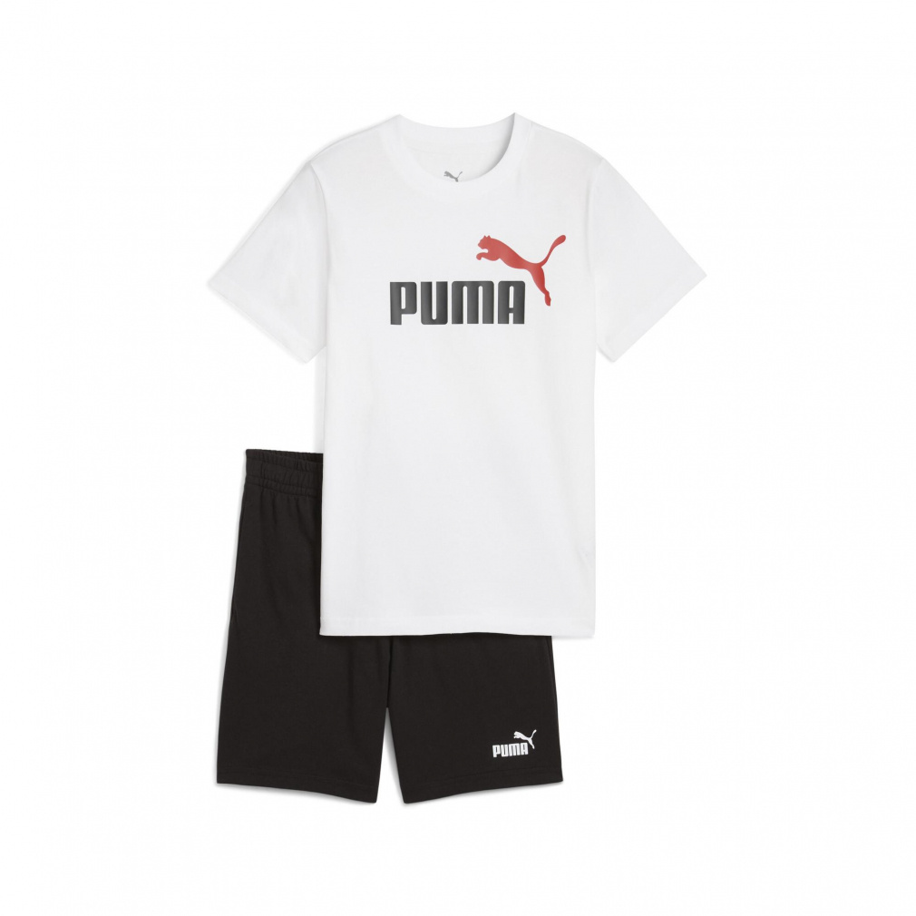 プーマ ジュニア キッズ 子供 Tシャツ ハーフパンツ セット ESS 2 COLOR NO. 1 LOGO Tシャツ AND ショーツ セット B 687867 スポーツウェア PUMA