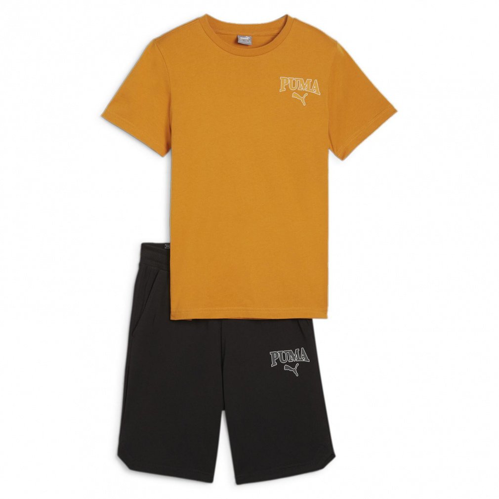 プーマ ジュニア キッズ 子供 Tシャツ ハーフパンツセット PUMA SQUAD Tシャツ ショーツ セット 681409 スポーツウェア PUMA