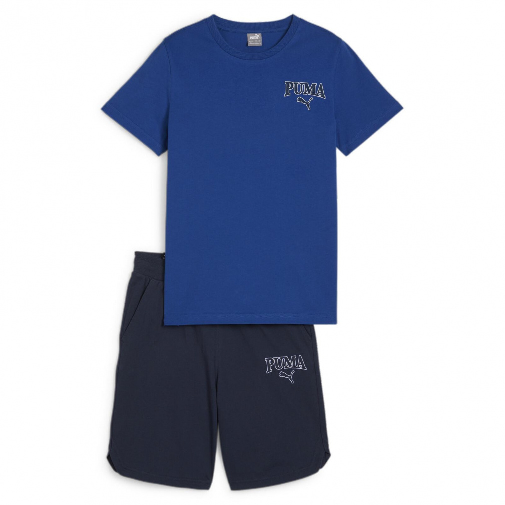 プーマ ジュニア キッズ 子供 Tシャツ ハーフパンツセット PUMA SQUAD Tシャツ ショーツ セット 681409 スポーツウェア PUMA