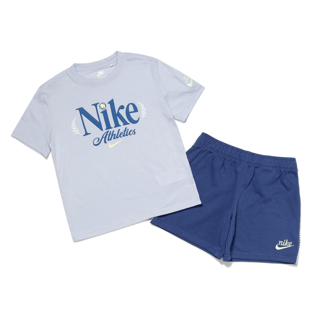 NKN TENNIS JERSEY FT SHORT SET(サックスブルー-105cm)