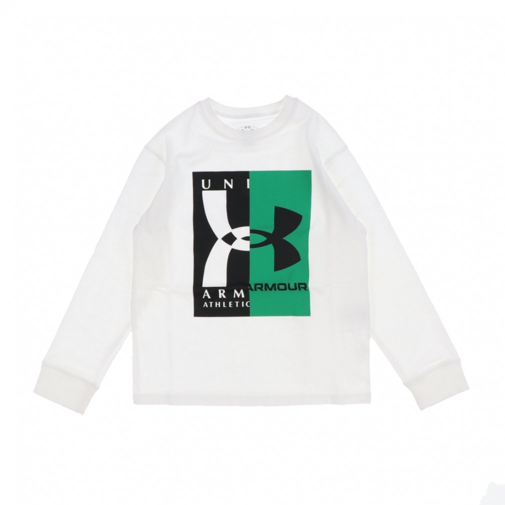 アンダーアーマー ジュニア キッズ 子供 長袖 Tシャツ UAヘビーウエイト コットン グラフィック ロングスリーブ Tシャツ 6001340 スポーツウェア UNDER ARMOUR