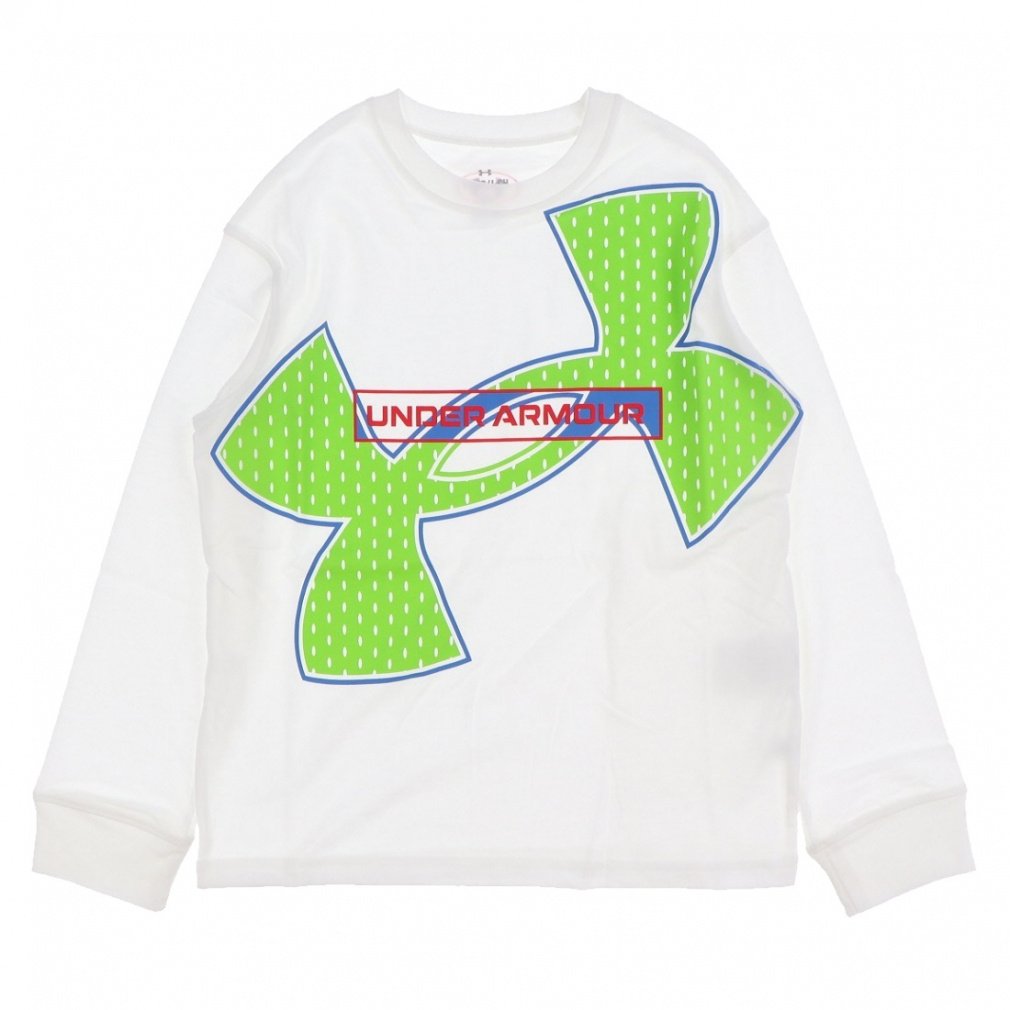 アンダーアーマー ジュニア キッズ 子供 長袖 Tシャツ UAメガ ロゴ グラフィック ロングスリーブ Tシャツ 6009945 スポーツウェア アルペン・スポーツデポ限定 UNDER ARMOUR
