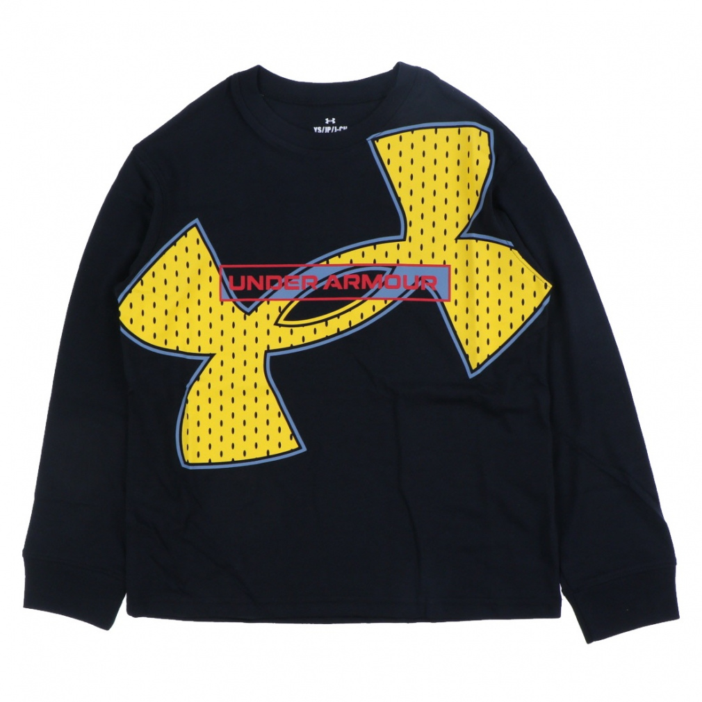 アンダーアーマー ジュニア キッズ 子供 長袖 Tシャツ UAメガ ロゴ グラフィック ロングスリーブ Tシャツ 6009945 スポーツウェア アルペン・スポーツデポ限定 UNDER ARMOUR