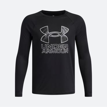 UAテック ハイブリッド プリント フィル ロングスリーブ Tシャツ