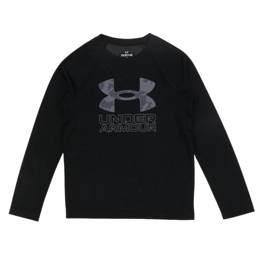 アンダーアーマー ジュニア キッズ 子供 長袖 Tシャツ UAテック ハイブリッド プリント フィル ロングスリーブ Tシャツ 1380470 スポーツウェア UNDER ARMOUR