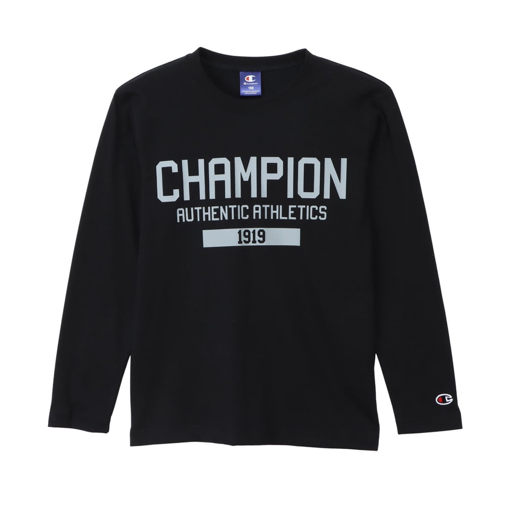 長袖Tシャツ LONG SLEEVE T-SHIRT(ブラック-130cm)
