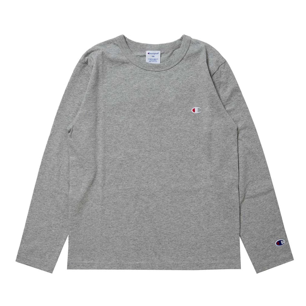 長袖Tシャツ LONG SLEEVE T-SHIRT(グレー-130cm)