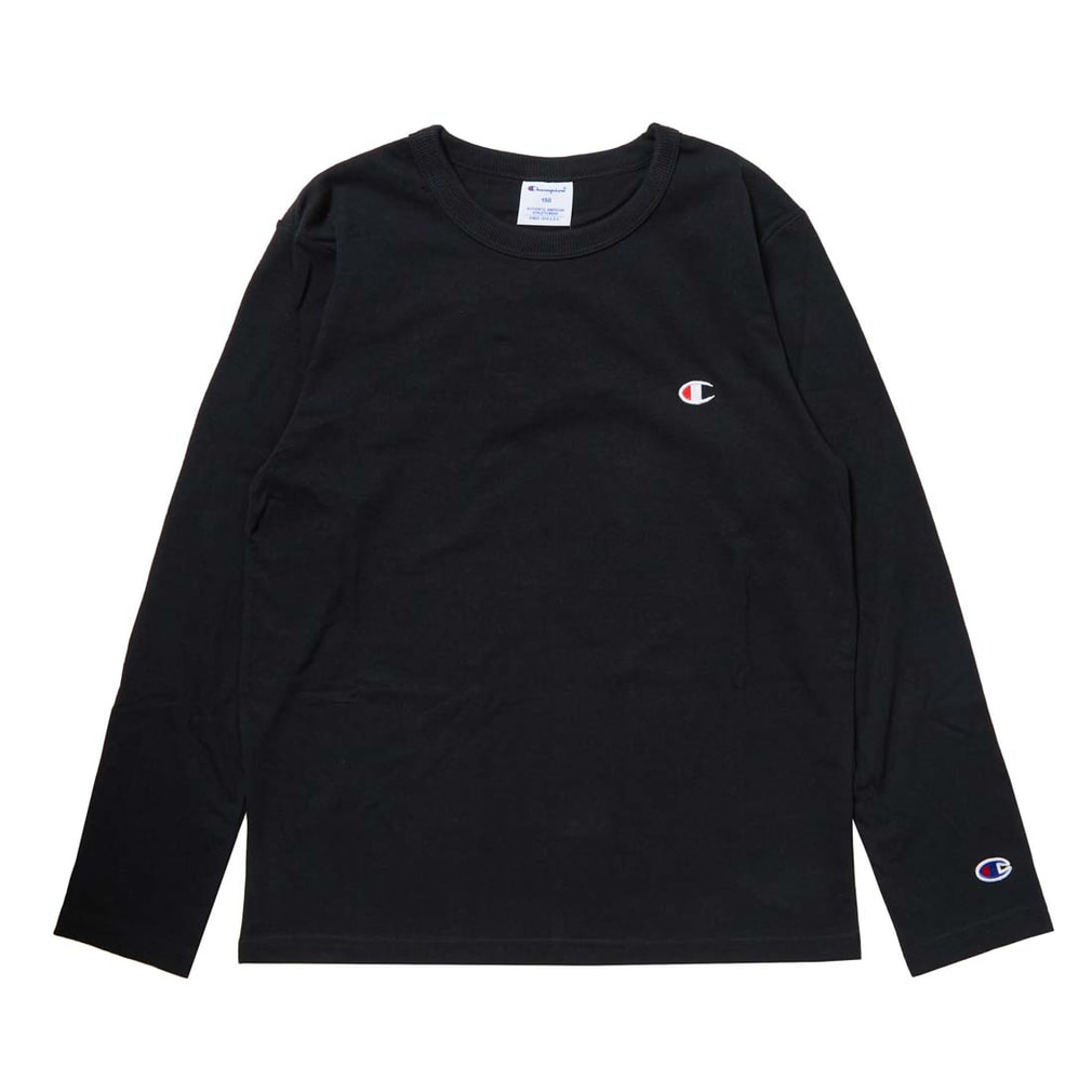 長袖Tシャツ LONG SLEEVE T-SHIRT(ブラック-130cm)