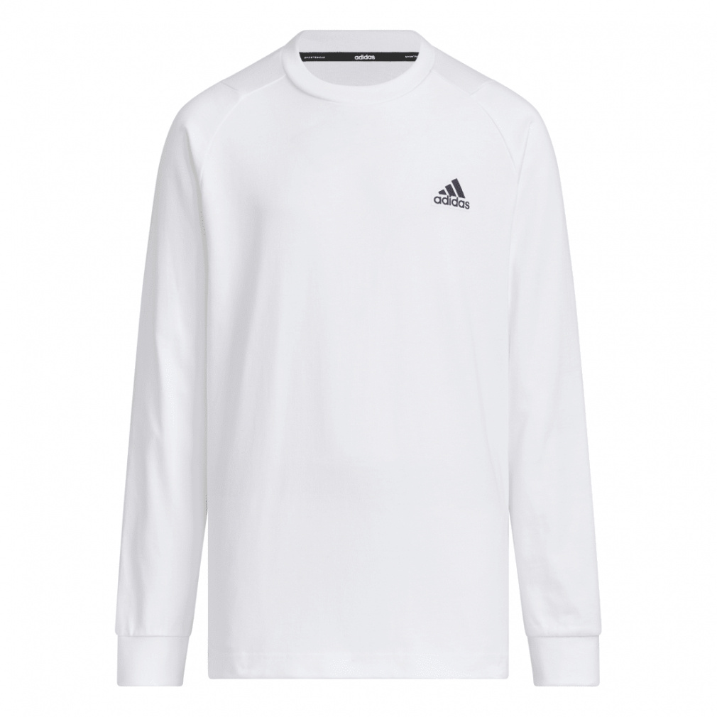 adidas ホワイト ブルー 長袖シャツ M adidas ホワイト 長袖シャツ M - メルカリ