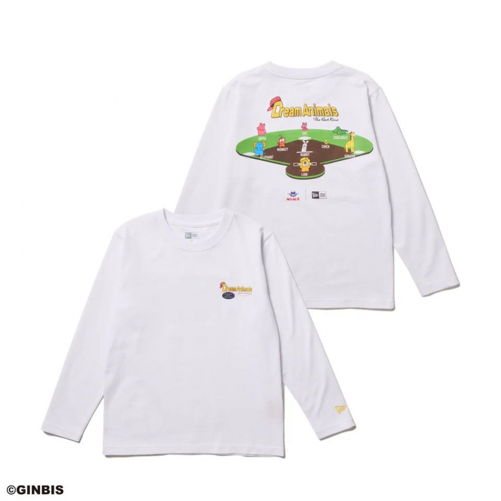 ニューエラ ジュニア キッズ 子供 長袖 Tシャツ YTH LS CT TEE TABEKKO DREAM ANIMALS 14346840 WHI スポーツウェア : ホワイト NEW ERA