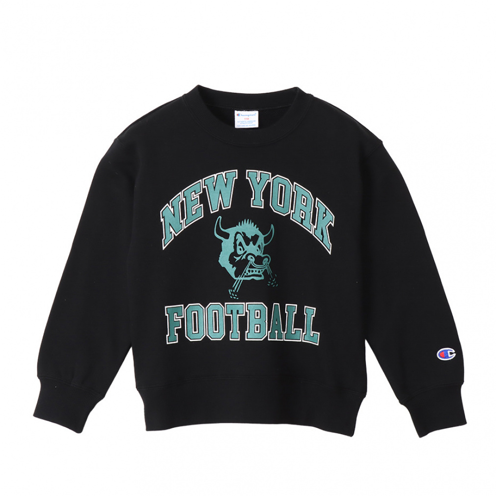 スウェット トレーナー CREW NECK SWEAT(ブラック-100cm)