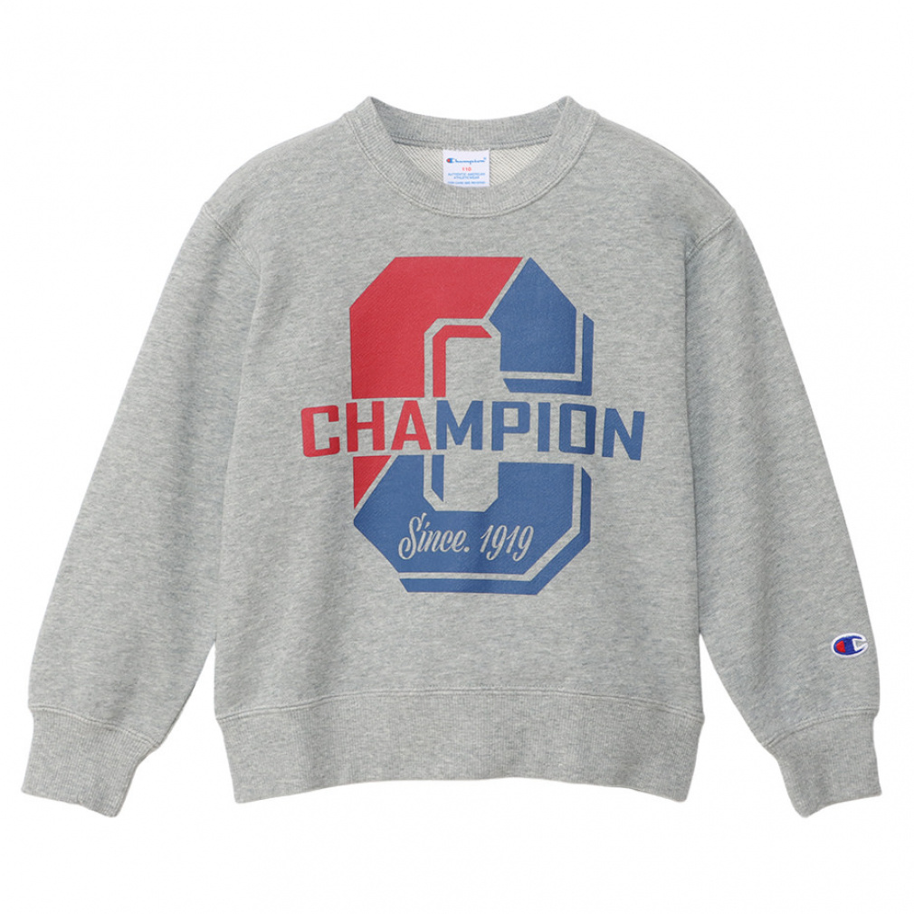 スウェット トレーナー CREW NECK SWEAT(グレー-100cm)