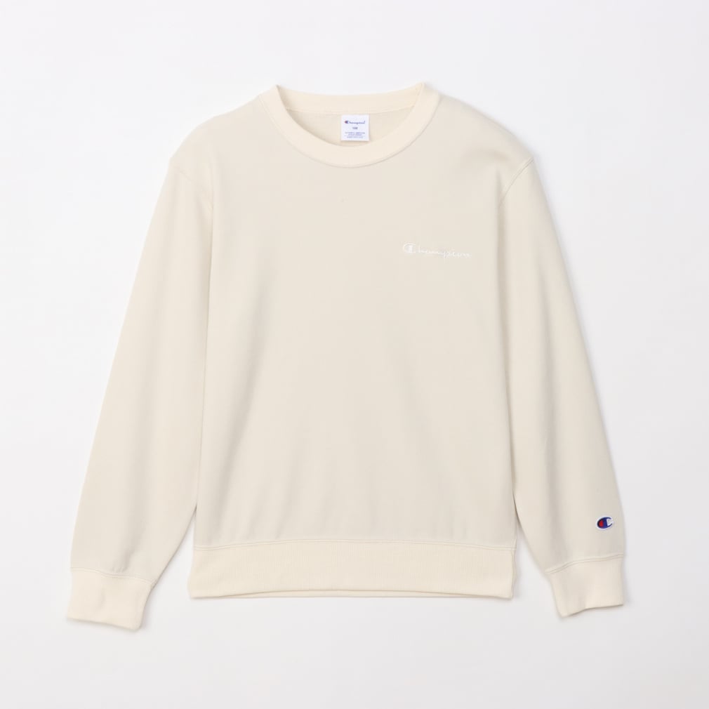 スウェットトレーナー CREW NECK SWEAT(ライトベージュ-100cm)