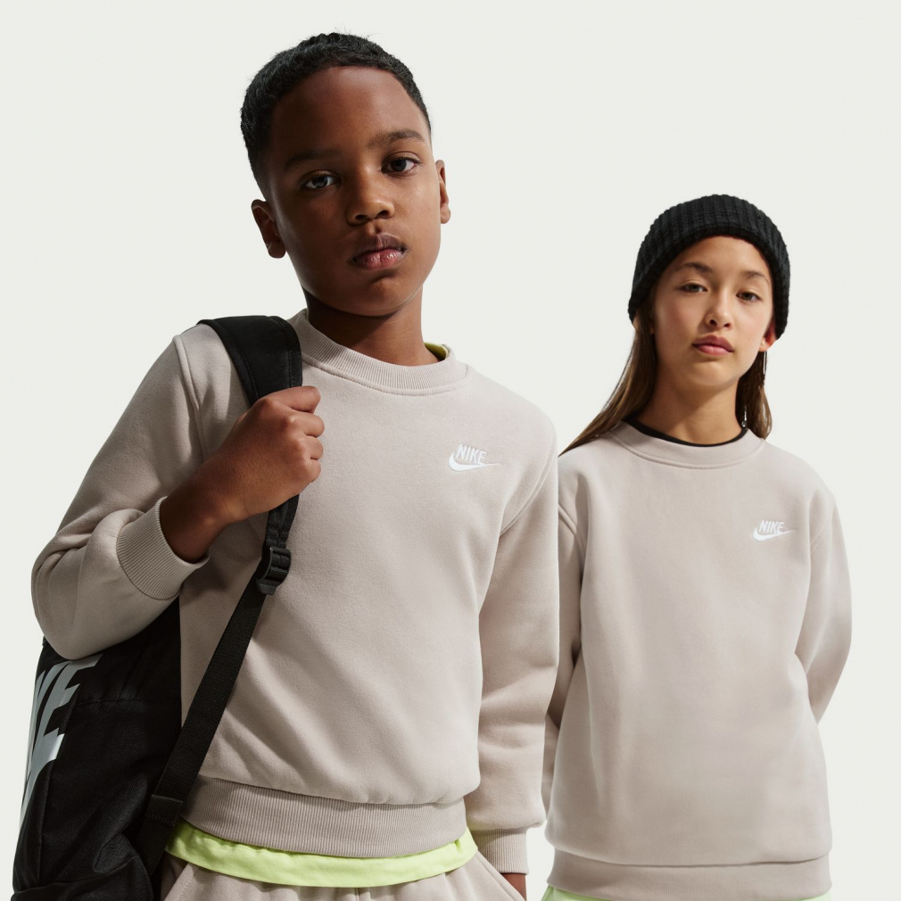 YTH NSW クラブ LBR フリース L/S クルー(サンド-130cm)