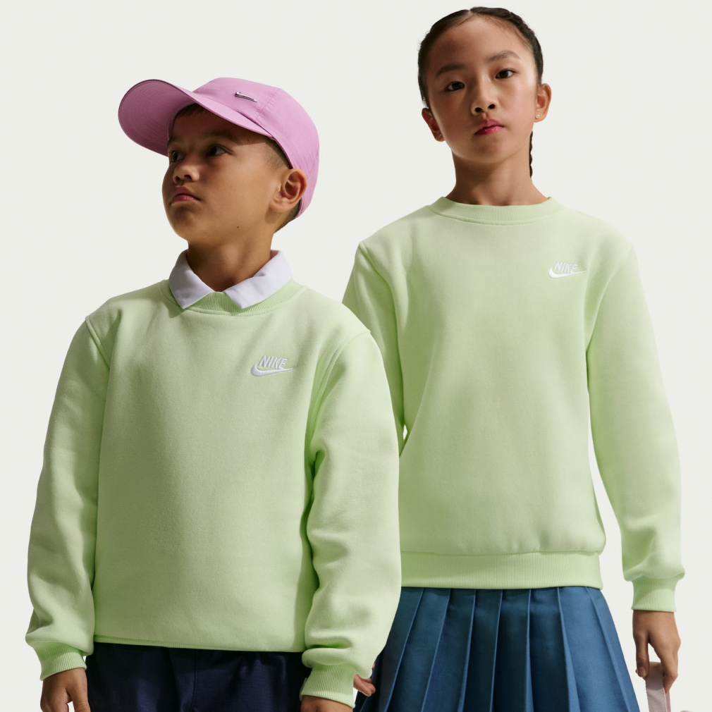 YTH NSW クラブ LBR フリース L/S クルー(ペールイエロー-130cm)