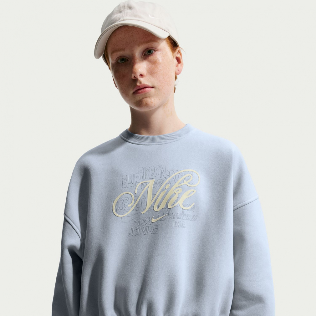 YTH ガールズ NSW クラブ フリース BXY L/S クルー GFX(ラベンダー-140cm)