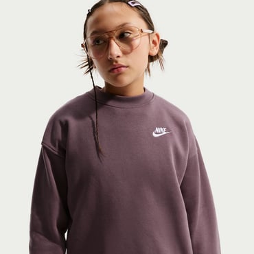 YTH ガールズ NSW クラブフリース OVRSZDLBR L/S クルー