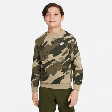 YTH クラブ フリース ハイブリッド カモ L/S クルー