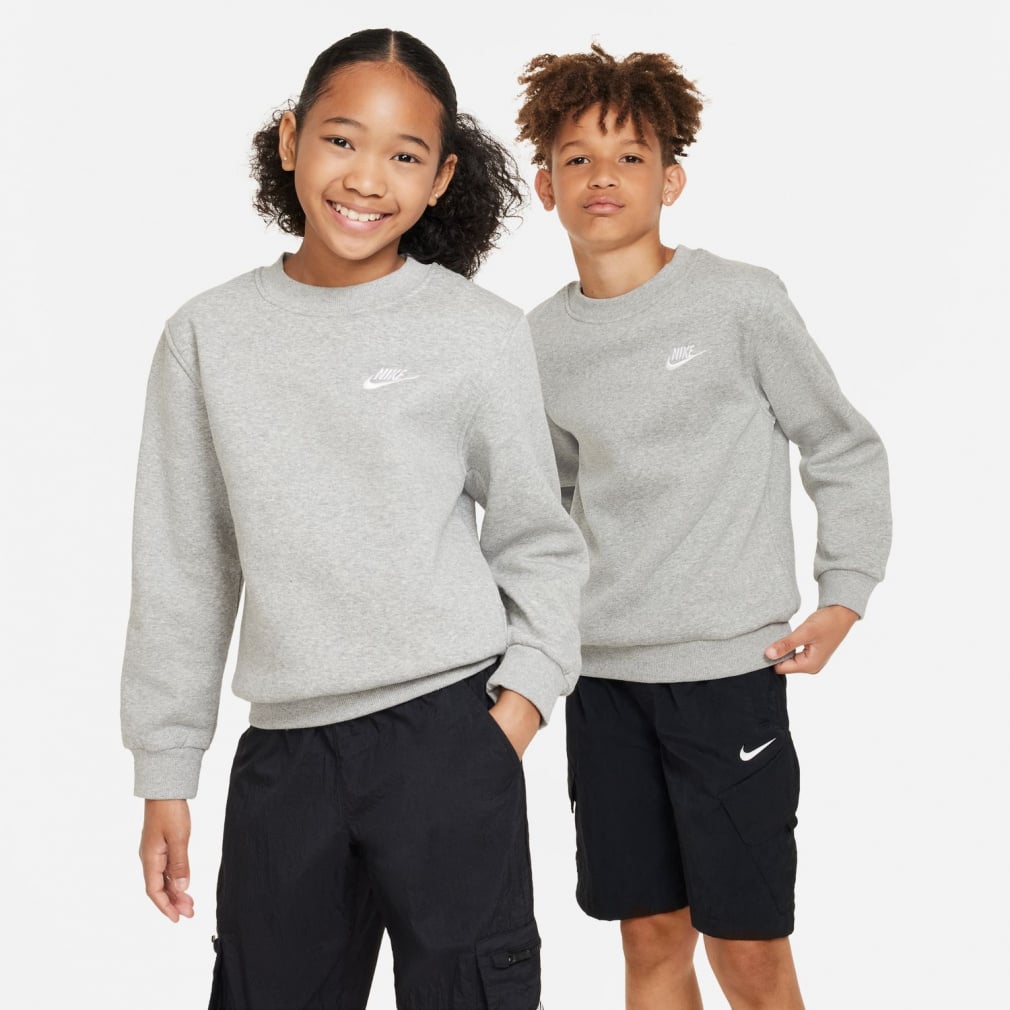 YTH NSW クラブ LBR フリース L/S クルー(ダークグレー-130cm)