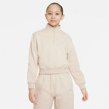YTH ガールズ NSW クラブ フリース LBR HZ L/S トップ