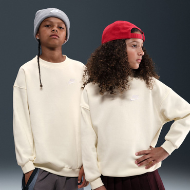 YTH ガールズ NSW クラブフリース OVRSZDLBR L/S クルー