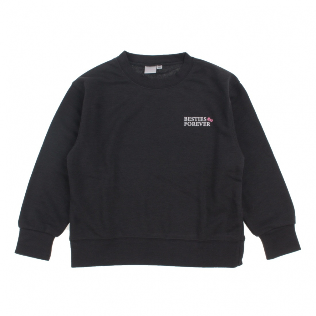 サンリオキャラクターズ バックグラフィックトレーナー 図鑑風(チャコールグレー-100cm)