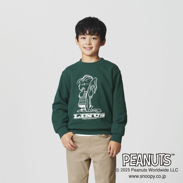 ドライ裏毛スウェットシャツ(グリーン-100cm)