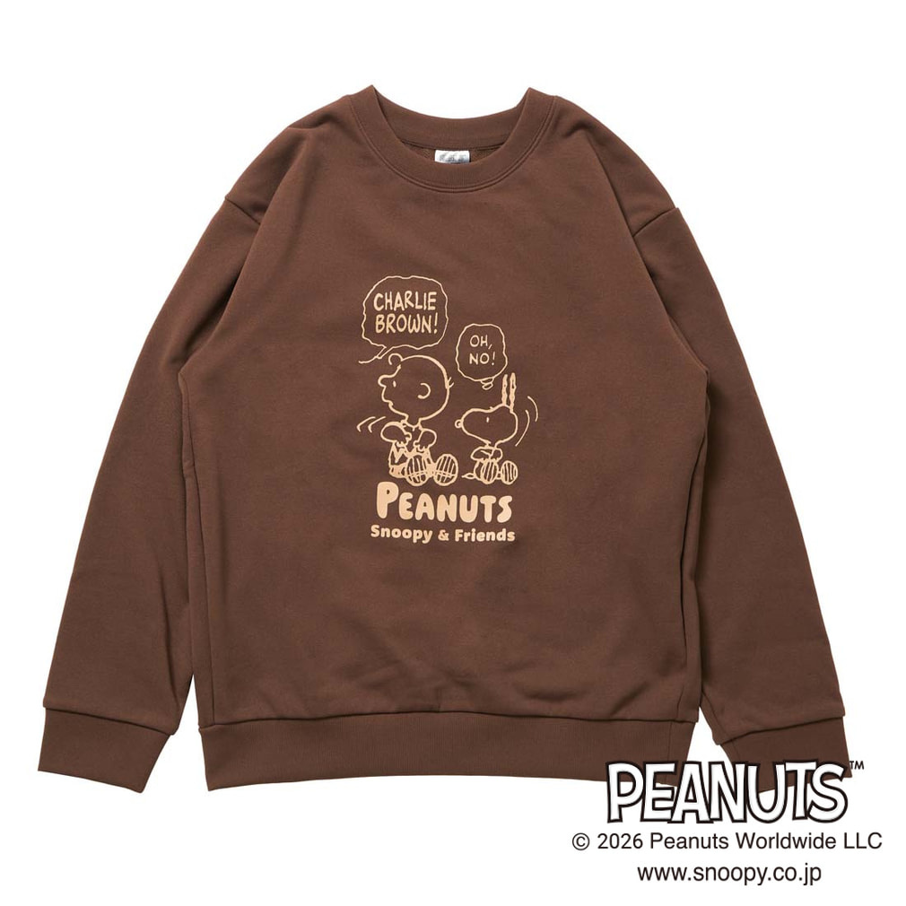 新品ピーナッツスウェットL2点セット ピーナッツ スヌーピー ジュニア キッズ 子供 スウェット トレーナー