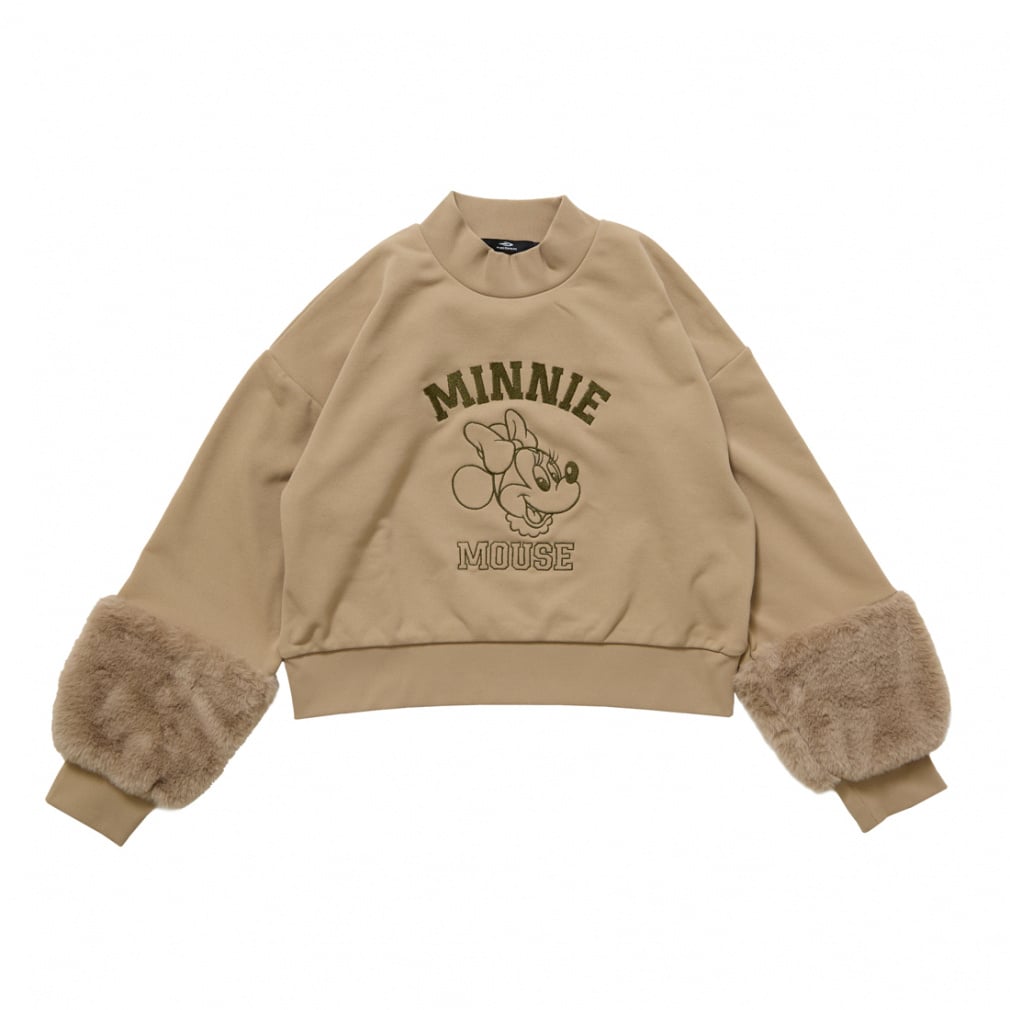 ドライ裏毛スウェットシャツ(ベージュ-100cm)