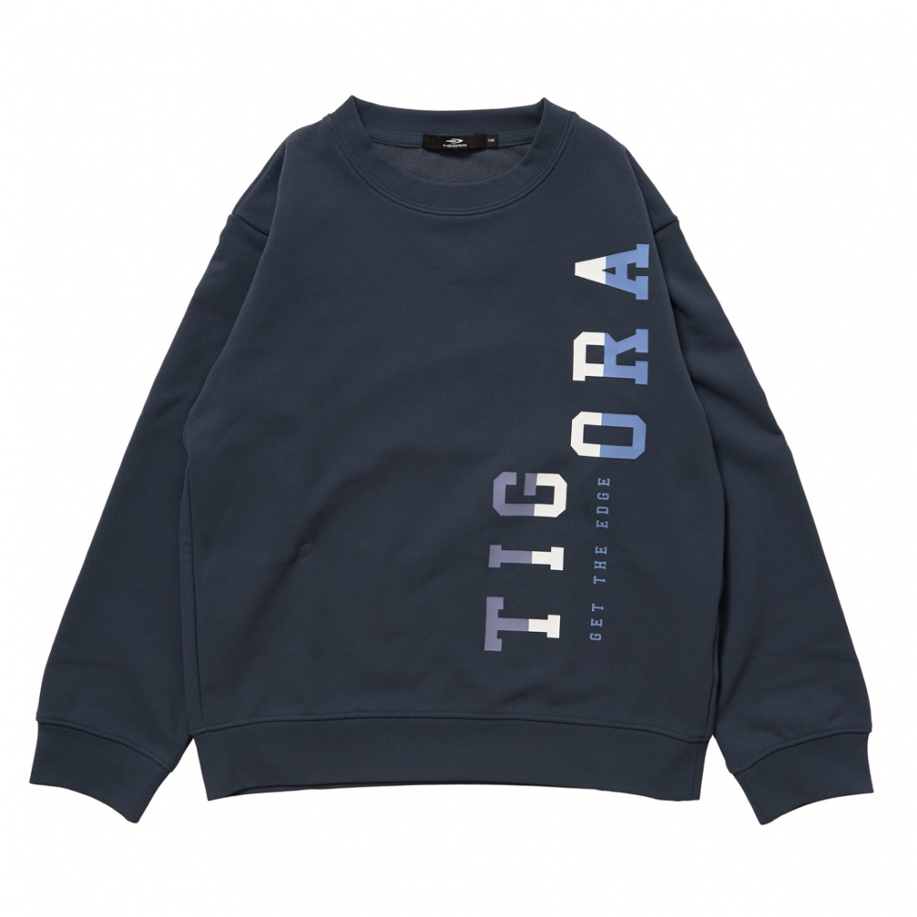 ドライ裏毛スウェットシャツ(ダークブルー-100cm)