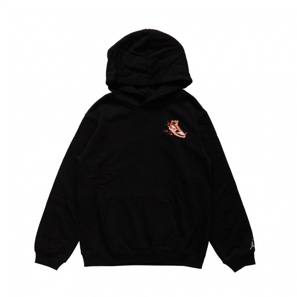 エアージョーダン★パーカー キルティング ハーフジップ ブラック Lサイズ 美品 JORDAN BRAND AS M J ESS STMT MNTN FLC PO BLACK 21HO-I（ジョーダン