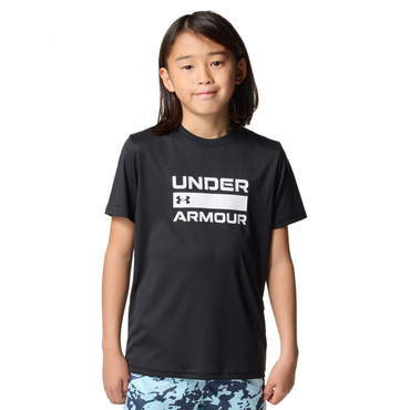 UAスピードストライド グラフィック ショートスリーブ Tシャツ(ブラック-120cm)