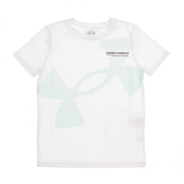 UAテック スーパー ビッグロゴ ショートスリーブ Tシャツ(ホワイト-120cm)