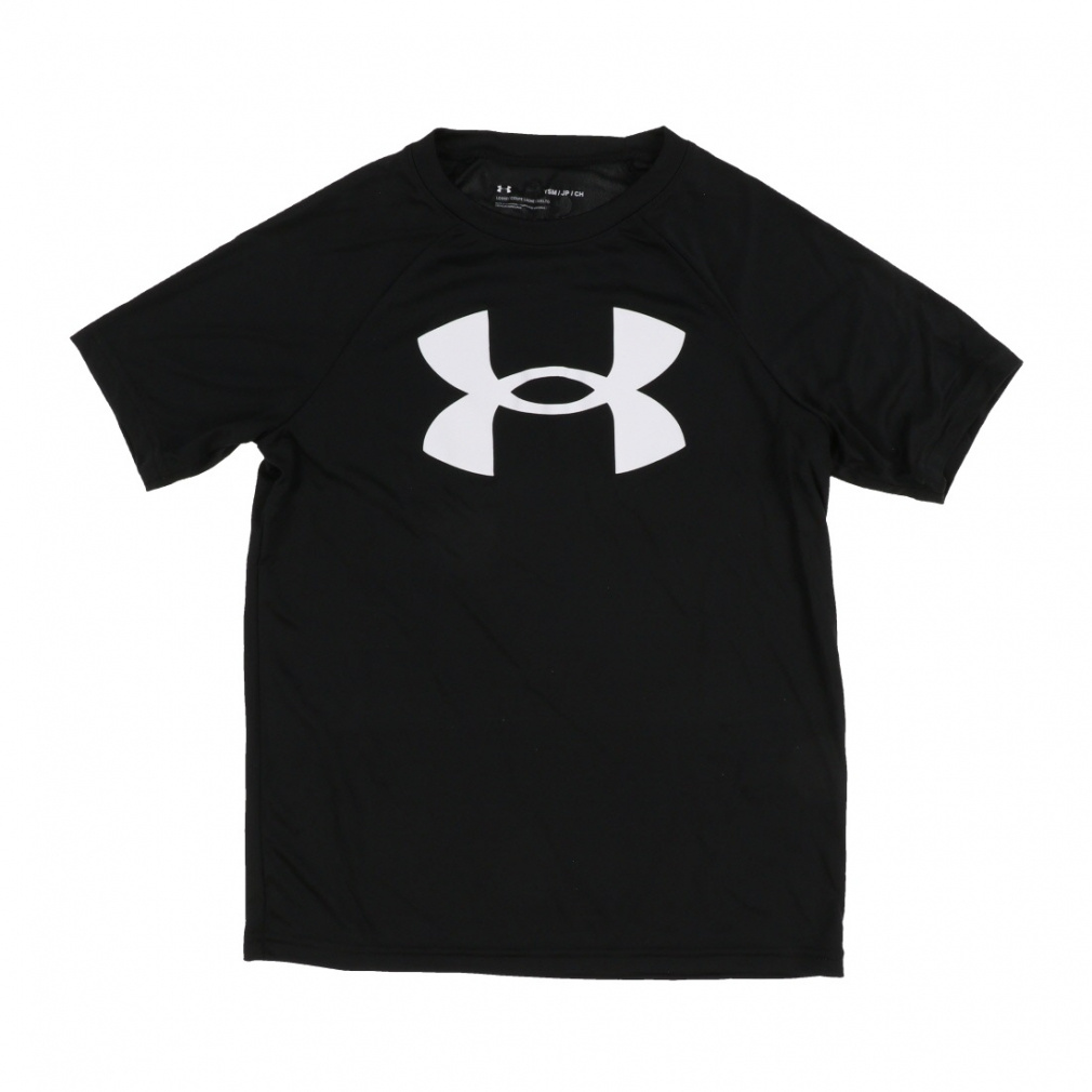 UAテック ビッグロゴ ショートスリーブTシャツ(ブラック-120cm)