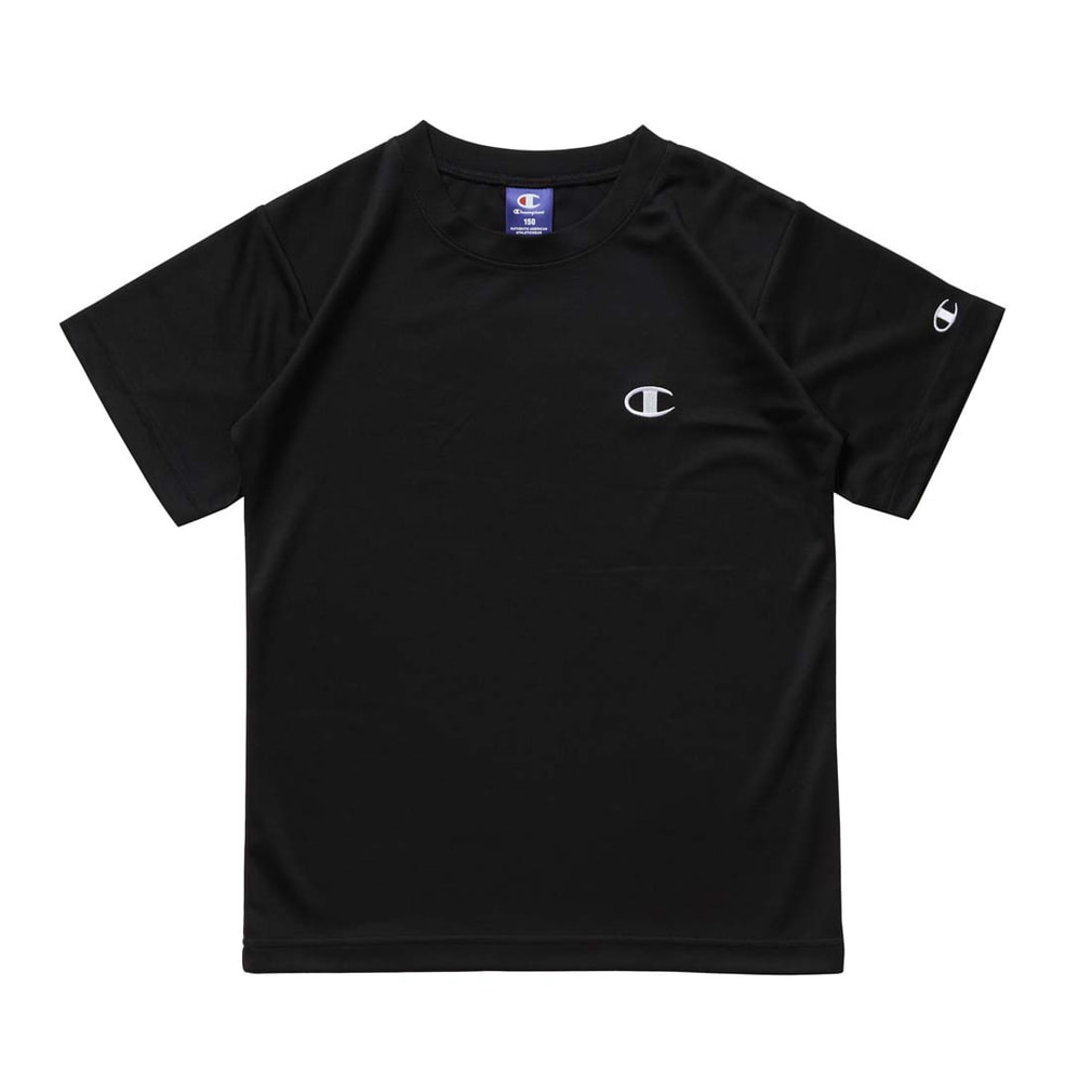 半袖機能Tシャツ SHORT SLEEVE T-SHIRT(ブラック-130cm)